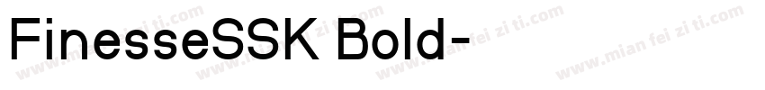 FinesseSSK Bold字体转换